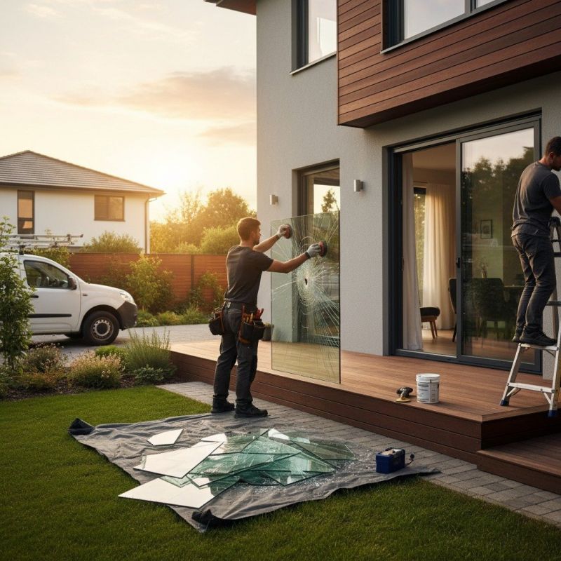 Broken Window Repair detail